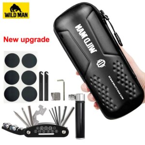 Kits de Reparación de bicicletas WILD MAN, bolsa portátil, Kits de herramientas de reparación de bicicletas, Kits de reparación de neumáticos, herramientas multifunción, accesorios para bicicletas