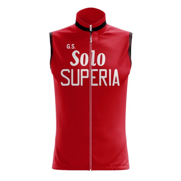 Polar de invierno térmico GS Solo SUPERIA equipo RETRO clásico sin mangas Ciclismo chaleco Mtb ropa bicicleta Maillot Ciclismo ropa