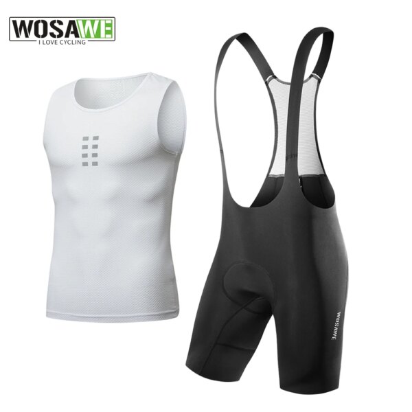 WOSAWE-Conjunto de Jersey de ciclismo para hombre, pantalones cortos con pechera de ciclismo de montaña clásicos, ropa transpirable y fresca para bicicleta de carretera, Maillot, 2024