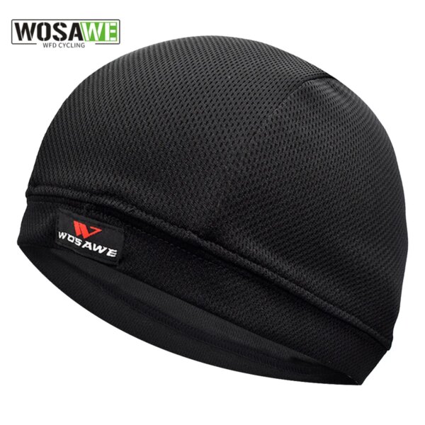 WOSAWE, gorra de ciclismo transpirable debajo del casco, forro para casco de bicicleta de secado rápido, gorro para ciclismo, gorro para motocicleta y bicicleta