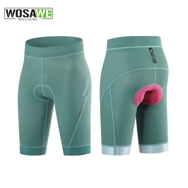 WOSAWE-pantalones cortos transpirables para ciclismo, ropa interior con almohadilla de Gel, ropa interior para bicicleta de montaña y carretera, pantalones cortos para mujer