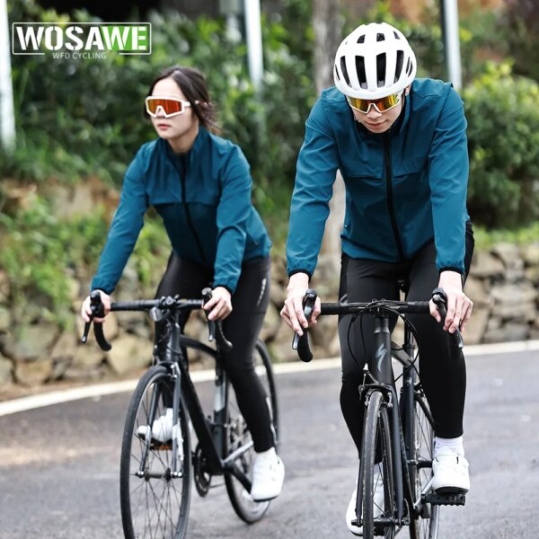 WOSAWE-Chaqueta de ciclismo para hombre y mujer, parabrisas de bicicleta a prueba de viento, ropa de bicicleta Unisex, corte de viento ultraligero