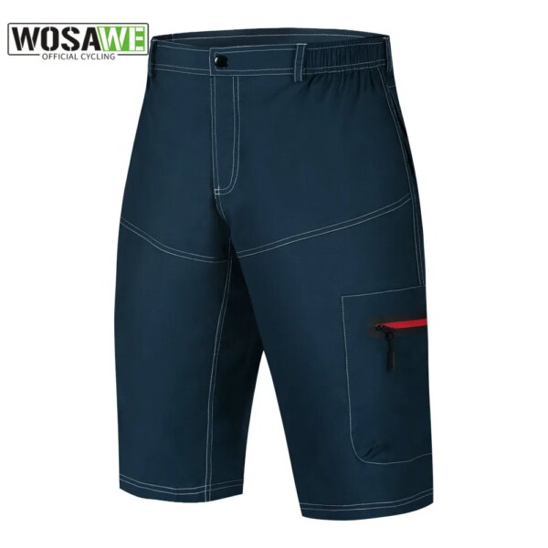 WOSAWE pantalones cortos de ciclismo de descenso pantalones cortos holgados para deportes al aire libre MTB hombres bicicleta de montaña pantalones cortos de ciclismo pantalones cortos