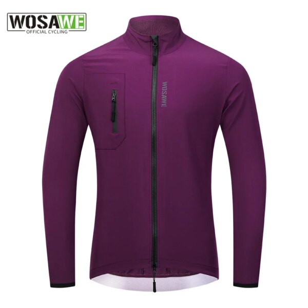 WOSAWE-Chaqueta de ciclismo para hombre, impermeable, de secado rápido, cortavientos para correr, protección solar, ropa para bicicleta