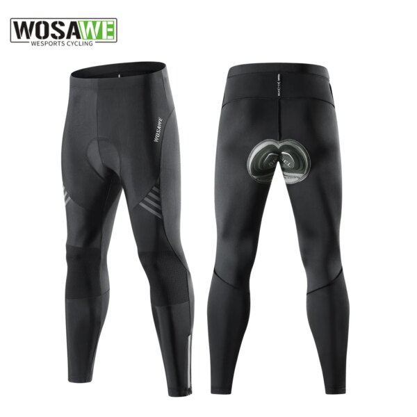 WOSAWE a prueba de golpes hombres otoño pantalones largos ciclismo antideslizante acolchado Gel bicicleta Mtb cuesta abajo bicicleta de montaña cómoda