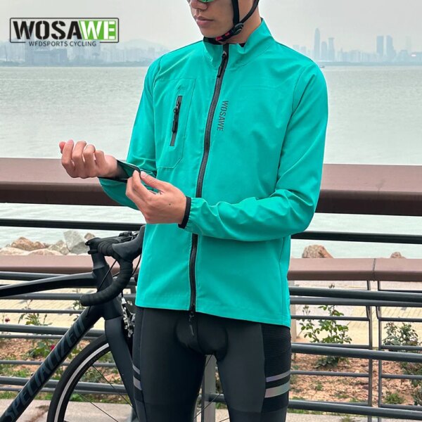 WOSAWE-Chaqueta cortavientos para ciclismo para hombre, chaqueta para parabrisas de bicicleta, resistente al viento, plegable, primavera