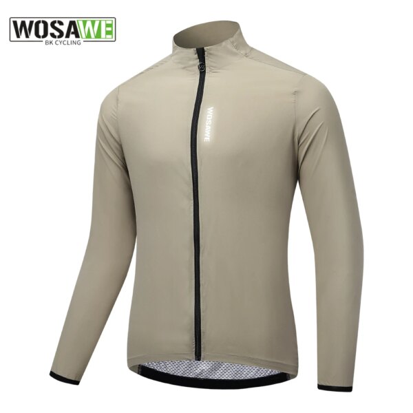 WOSAWE-abrigo ultraligero para ciclismo, chaqueta de Jersey Ai-uv, chaqueta cortavientos para hombre, cortavientos para correr, impermeable, ropa deportiva para exteriores