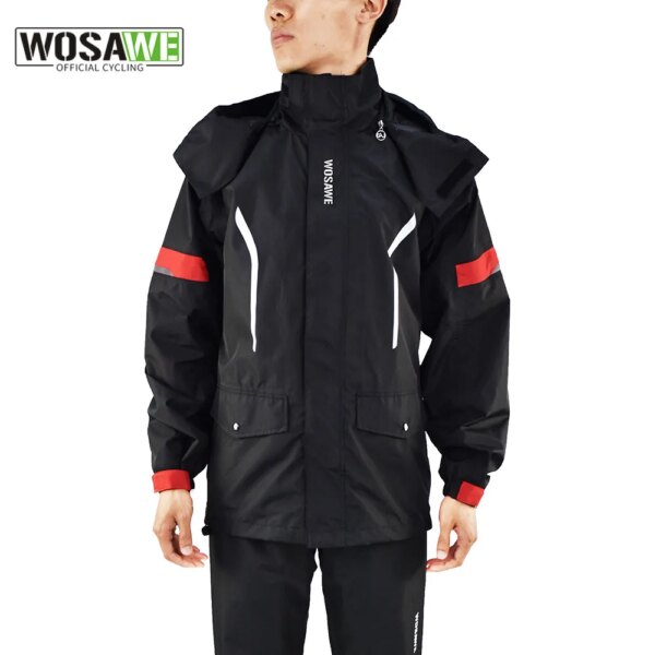 WOSAWE-Chaqueta de ciclismo impermeable para hombre y mujer, abrigo de viento para bicicleta de montaña, chaqueta ligera y fina para bicicleta de carretera