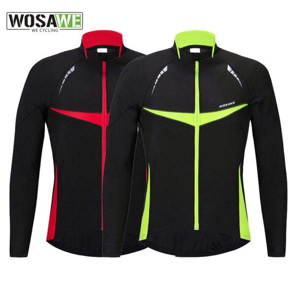 WOSAWE chaqueta de ciclismo de invierno a prueba de viento térmica mantener caliente chaqueta para bicicleta de montaña abrigo deportes al aire libre bicicleta ropa de snowboard