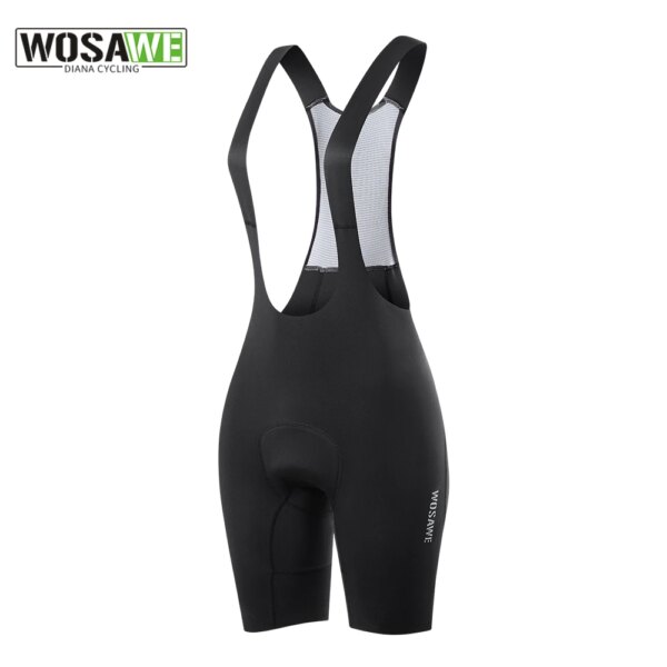 WOSAWE-pantalones cortos con tirantes de ciclismo para mujer, petos de ciclismo transpirables sin costuras con almohadilla cómoda, pantalones cortos de ciclismo para mujer de alta calidad