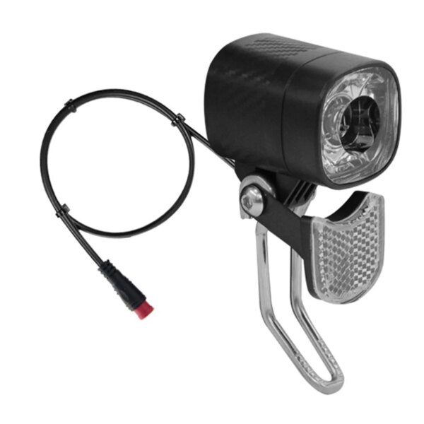 WUXING QD470 E-Bike faro LED 6V 12V 24V 36V 48V 60V luz de bicicleta impermeable faro delantero conector impermeable