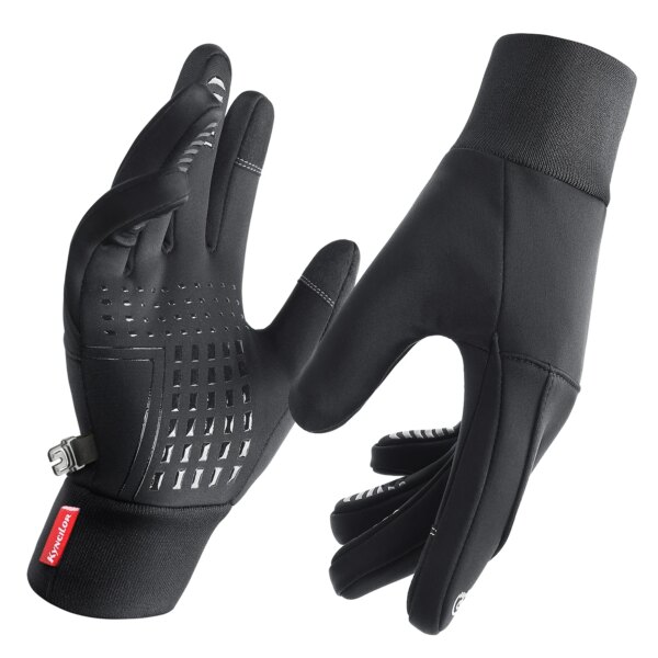 Guantes de ciclismo impermeables, guantes de invierno con pantalla táctil para bicicleta, Scooter al aire libre, resistentes al viento, para montar en motocicleta, esquí, guantes cálidos para bicicleta