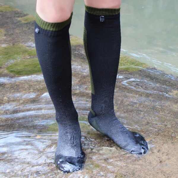 Calcetines impermeables para actividades al aire libre, calcetines impermeables de tubo largo para senderismo, ciclismo, Camping, mantienen los pies calientes y secos