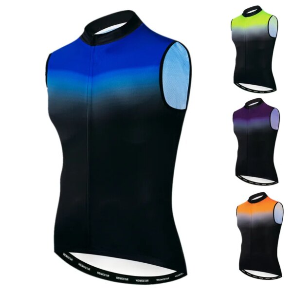 Weimostar-Camiseta de Ciclismo con gradiente para hombre, chaleco sin mangas para bicicleta, chaquetas reflectantes para Ciclismo de Carretera de montaña