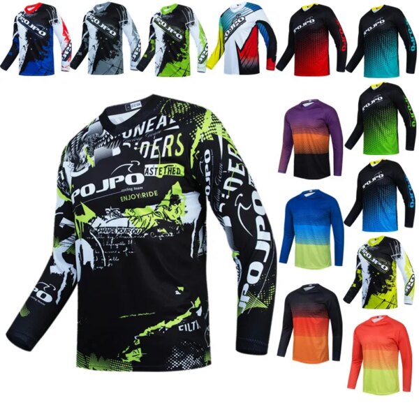 Weimostar-Camiseta de ciclismo profesional para hombre, camiseta de manga larga para Enduro, descenso, Motocross, bicicleta de montaña, mtb, DH, BMX