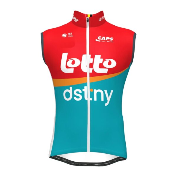 A prueba de viento 2023 Lotto Dstny equipo sin mangas Ciclismo chaqueta chaleco chaleco Mtb ropa bicicleta Maillot Ciclismo