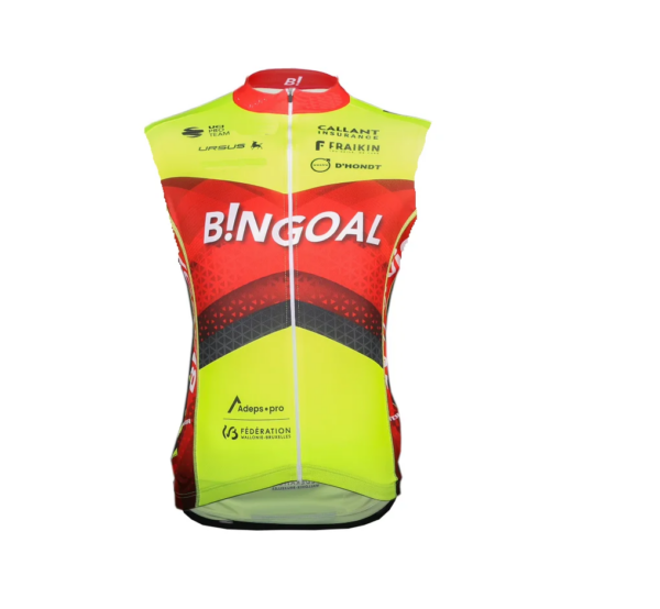 A prueba de viento 2024 BINGOAL WB equipo sin mangas Ciclismo chaqueta chaleco Mtb ropa bicicleta Maillot Ciclismo