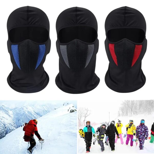 Capucha a prueba de viento, máscara facial para Moto, casco de protección facial táctico a prueba de viento, máscara de entrenamiento, ciclismo, esquí de invierno, gorros de pasamontañas para Moto