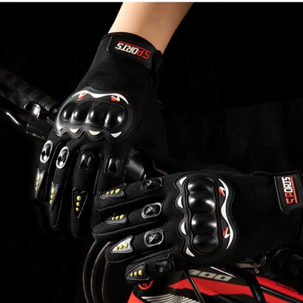 Guantes de ciclismo de invierno, guantes de dedo completo a prueba de viento, soporte de muñeca profesional, guantes de mano táctiles, accesorios para deportes al aire libre