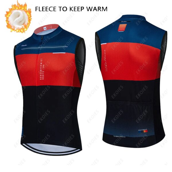 Chaleco térmico de lana para ciclismo para hombre, camiseta sin mangas para ciclismo, chaleco cálido para bicicleta de montaña y carretera, Jersey cálido para invierno 2022