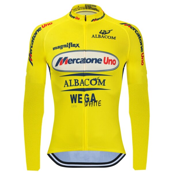 Marco Pantani-Camiseta térmica de lana para Ciclismo para hombre, Maillot de manga larga más cálido para invierno, Ropa de Ciclismo de montaña