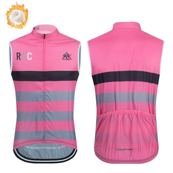 Chaleco de ciclismo cálido para hombre, camisetas de ciclismo sin mangas, chaleco térmico de lana para ciclismo de montaña y carretera, novedad de invierno 2023