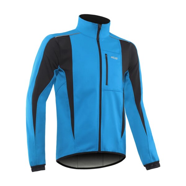 Chaqueta de ciclismo de calentamiento de invierno, ropa de abrigo transpirable para bicicleta, chaqueta de ciclismo impermeable a prueba de viento