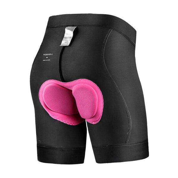 Pantalones cortos de ciclismo para mujer, medias acolchadas de esponja 3D, pantalones cortos a prueba de golpes para bicicleta de montaña, ropa interior transpirable, pantalones de montar