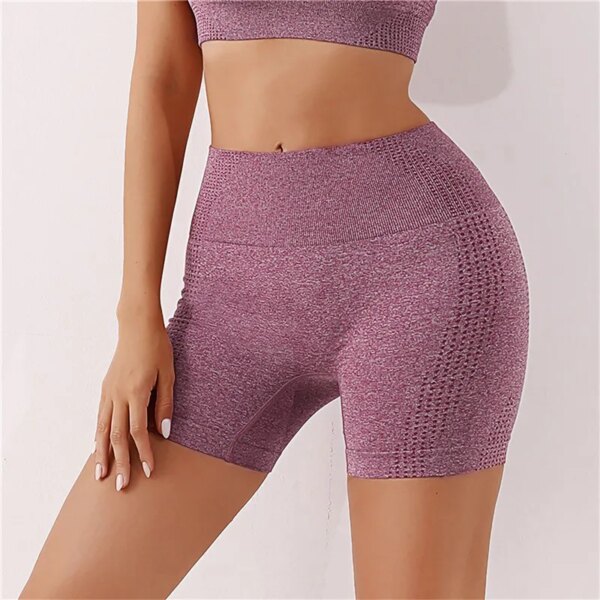 Pantalones cortos para mujer, pantalones cortos de deportes nuevos, ciclismo, trotar, Fitness, cintura alta, Push Up, pantalones cortos de gimnasio, mallas, pantalones cortos de Yoga, ropa