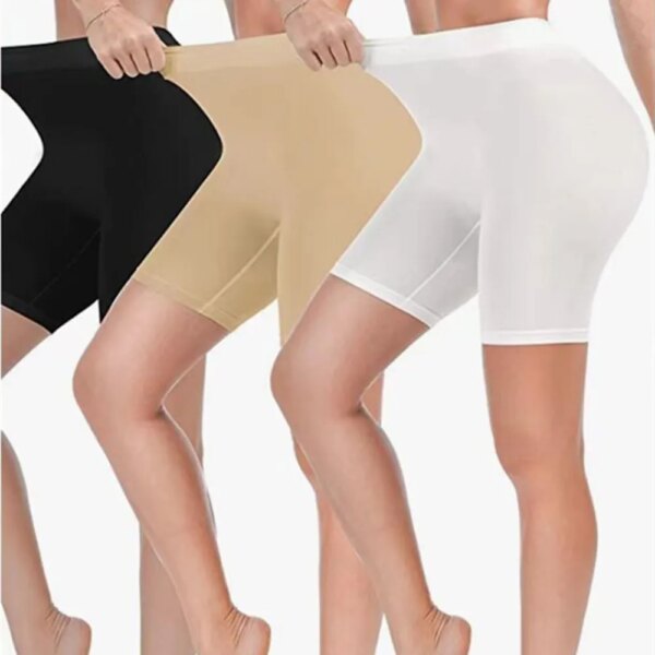 Pantalones cortos de algodón para mujer, ropa interior antirozaduras, pantalones cortos suaves para motorista, pantalones cortos para niño, bragas, pantalones de seguridad