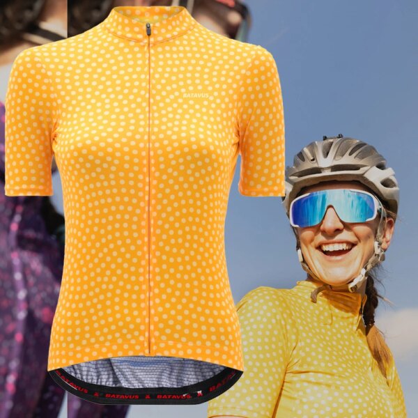 Jersey de ciclismo para mujer de manga corta negro gris rosa amarillo verde camisa ropa de bicicleta de carreras de carretera