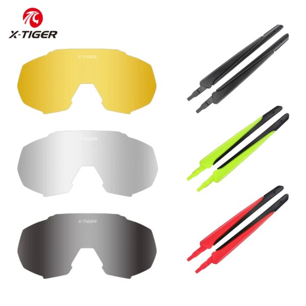 X-TIGER JPC, accesorios para gafas de ciclismo, lentes fotocromáticos, gafas de sol para bicicleta, lentes polarizadas de repuesto, marco para miopía