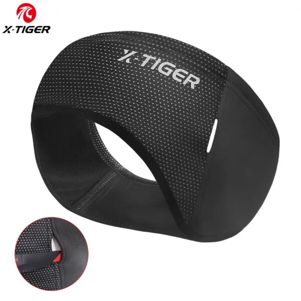 X-TIGER diadema para ciclismo al aire libre, gorro de ciclismo a prueba de viento, gorro de invierno cálido de lana, equipo de bicicleta, calentador de orejas, banda sudadera deportiva