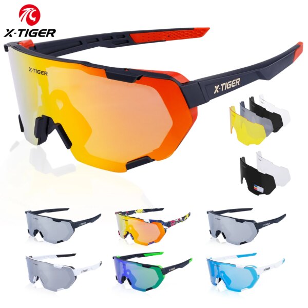 Gafas de ciclismo polarizadas X-TIGER, gafas fotocromáticas para bicicleta, gafas de sol deportivas para hombre, gafas de protección para ciclismo MTB