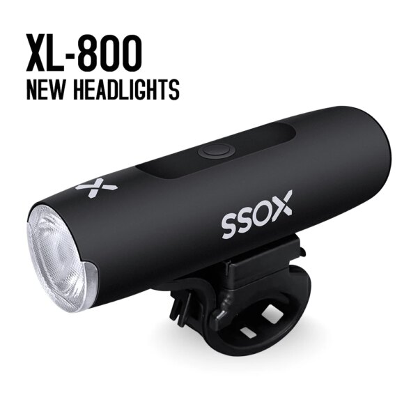 XOSS XL-800 luz delantera de bicicleta faro impermeable USB recargable carretera MTB bicicleta luz linterna ultraligera