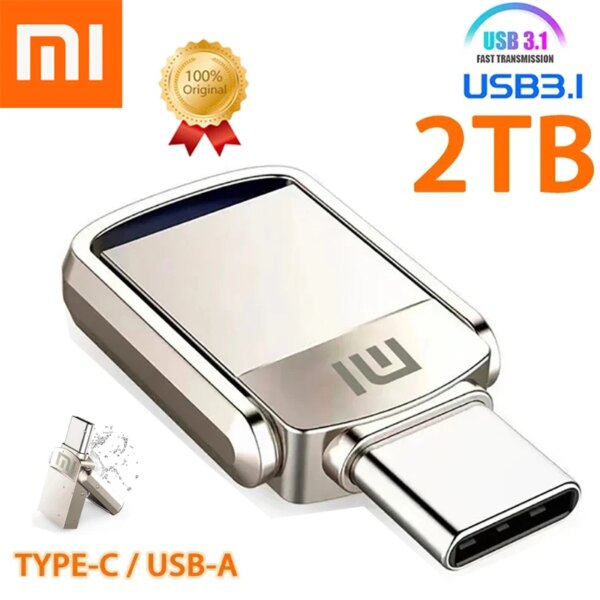 Xiaomi-unidad Flash de 2TB, interfaz USB 3,1 tipo C, 1TB, 512GB, teléfono móvil, ordenador, transmisión mutua, memoria USB portátil