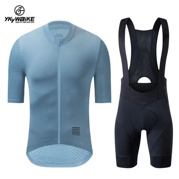 YKYWBIKE-Conjunto de Jersey de ciclismo clásico, pantalones cortos con pechera para ciclismo de montaña, ropa reflectante personalizada, Maillot, 2022