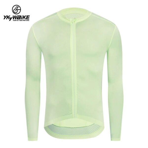 YKYWBIKE-Camiseta de ciclismo de otoño, ropa de ciclismo de manga larga transpirable para hombre, ropa de bicicleta de carrera de equipo profesional, ropa de bicicleta de carretera