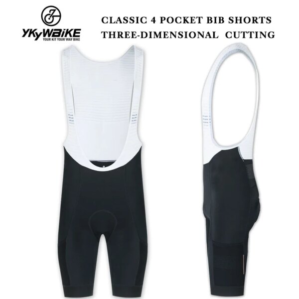 YKYWBIKE-pantalones cortos con tirantes para ciclismo para hombre, ropa para exteriores, cojín para ciclismo, pantalones cortos con tirantes mejorados, pantalones cortos con tirantes para bicicleta