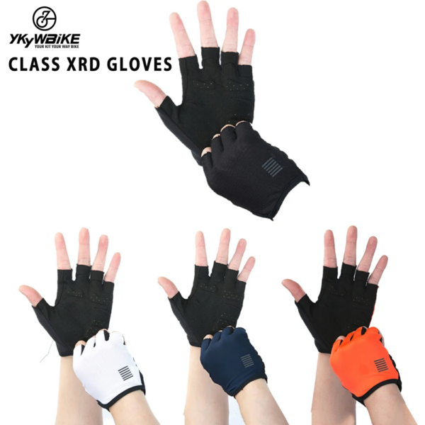 YKYWBIKE Guantes de Ciclismo MTB Guantes de carretera bicicleta de montaña Guantes de medio dedo hombres verano bicicleta MTB Guantes de bicicleta Guantes Ciclismo