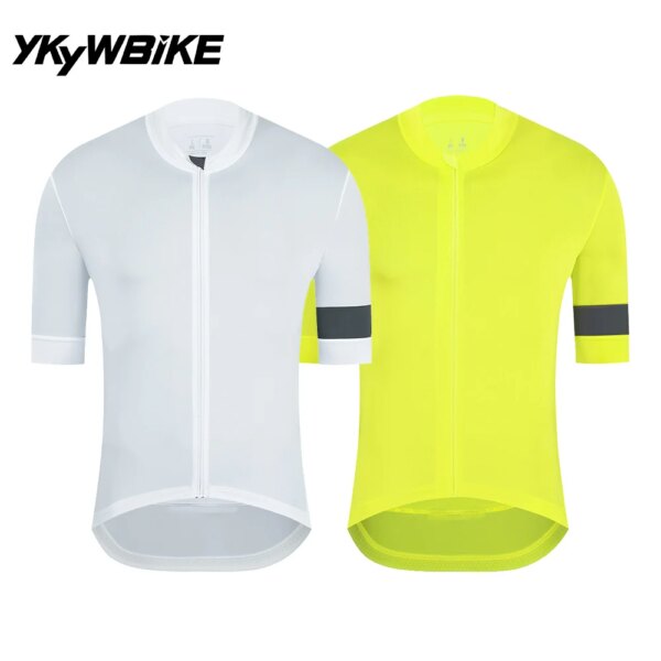 YKYWBIKE Ciclismo Jersey Pro equipo verano manga corta hombre Downhill MTB bicicleta ropa Ciclismo Maillot camiseta de bicicleta de secado rápido