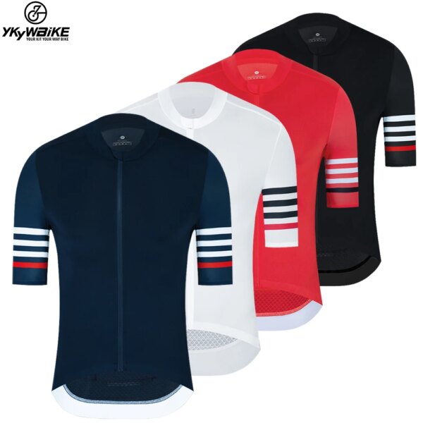 YKYWBIKE-Camiseta de ciclismo para hombre Pro Aero Race Fit, camisetas de manga corta para bicicleta de montaña y Motocross, Tops para bicicleta de carretera