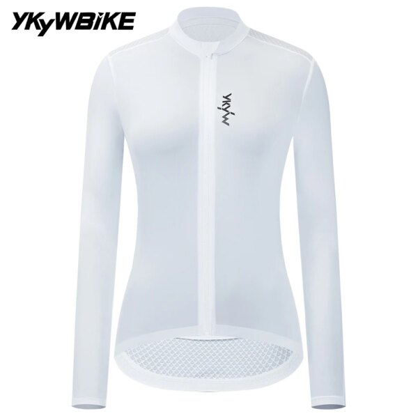 YKYWBIKE Camiseta de Ciclismo para Mujer Camiseta de Manga Larga para Bicicleta Camiseta Larga para Bicicleta de Carretera Camiseta para Bicicleta Ropa para Ciclismo Maillot