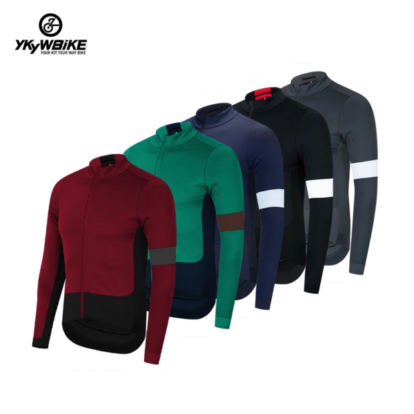 Ykywbike-Chaqueta de ciclismo de invierno, abrigo polar cálido para exteriores de 0 grados, chaqueta térmica para bicicleta de montaña, Jersey impermeable, cortavientos