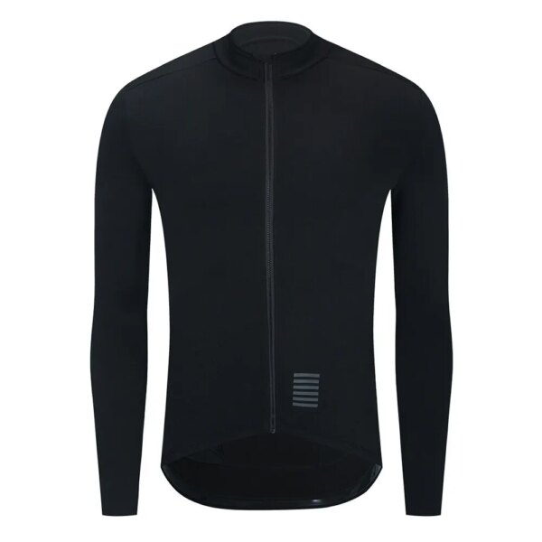 Ykywbike Jersey de Ciclismo de Invierno para Hombre, Ropa térmica de Lana para Bicicleta MTB, Camisetas cálidas de Manga Larga para Ciclismo, Jersey de Ciclismo para 5-15 ℃