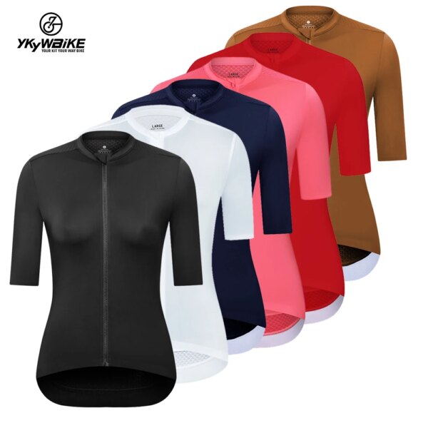 Ykywbike Maillot de Ciclismo para Mujer Ropa de Ciclismo Anti-Uv de Verano Ropa de Bicicleta de montaña de Secado rápido Ropa de Bicicleta Femenina