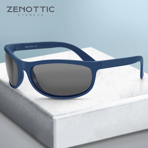 ZENOTTIC TR-90 gafas de sol polarizadas flexibles para hombre, gafas de sol para deportes al aire libre UV400, gafas de sol para pescar y conducir