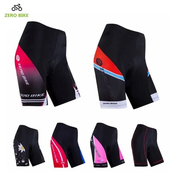 ZEROBIKE-pantalones cortos de ciclismo para mujer, Shorts deportivos ajustados con relleno de Gel 3D de secado rápido, Bermudas, S-XL, verano