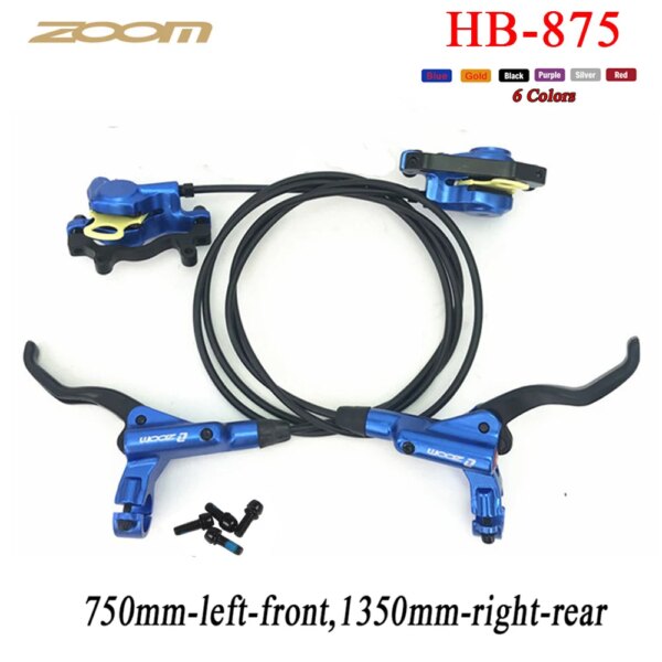 ZOOM HB-875 freno de bicicleta MTB bicicleta de montaña juego de frenos de disco hidráulico abrazadera compatible con MT200 MT315 MT615 M365 M395