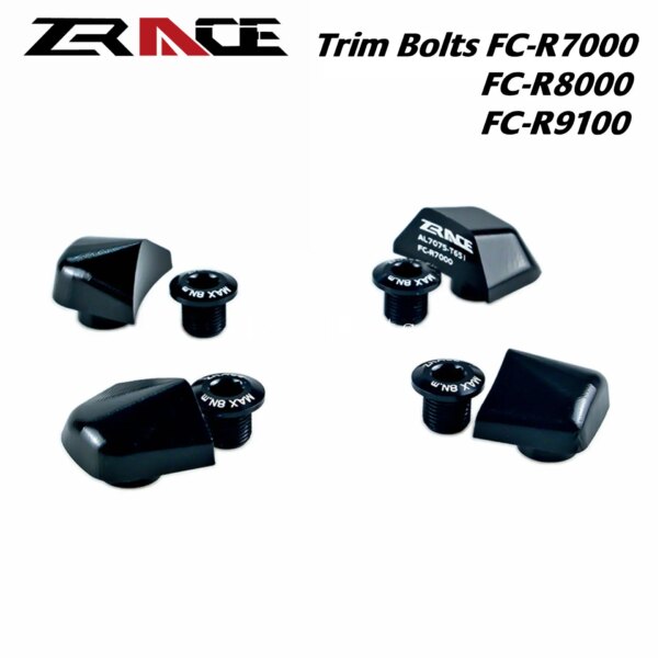 ZRACE-cubiertas de pernos de cadena CNC, tornillos de rueda dentada 7075AL, tuercas para FC-R7000 FC-R8000 RC-R9100/105 Ultegra DURA-ACE, perno de manivela